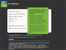 Tablet Screenshot of mlandman.com